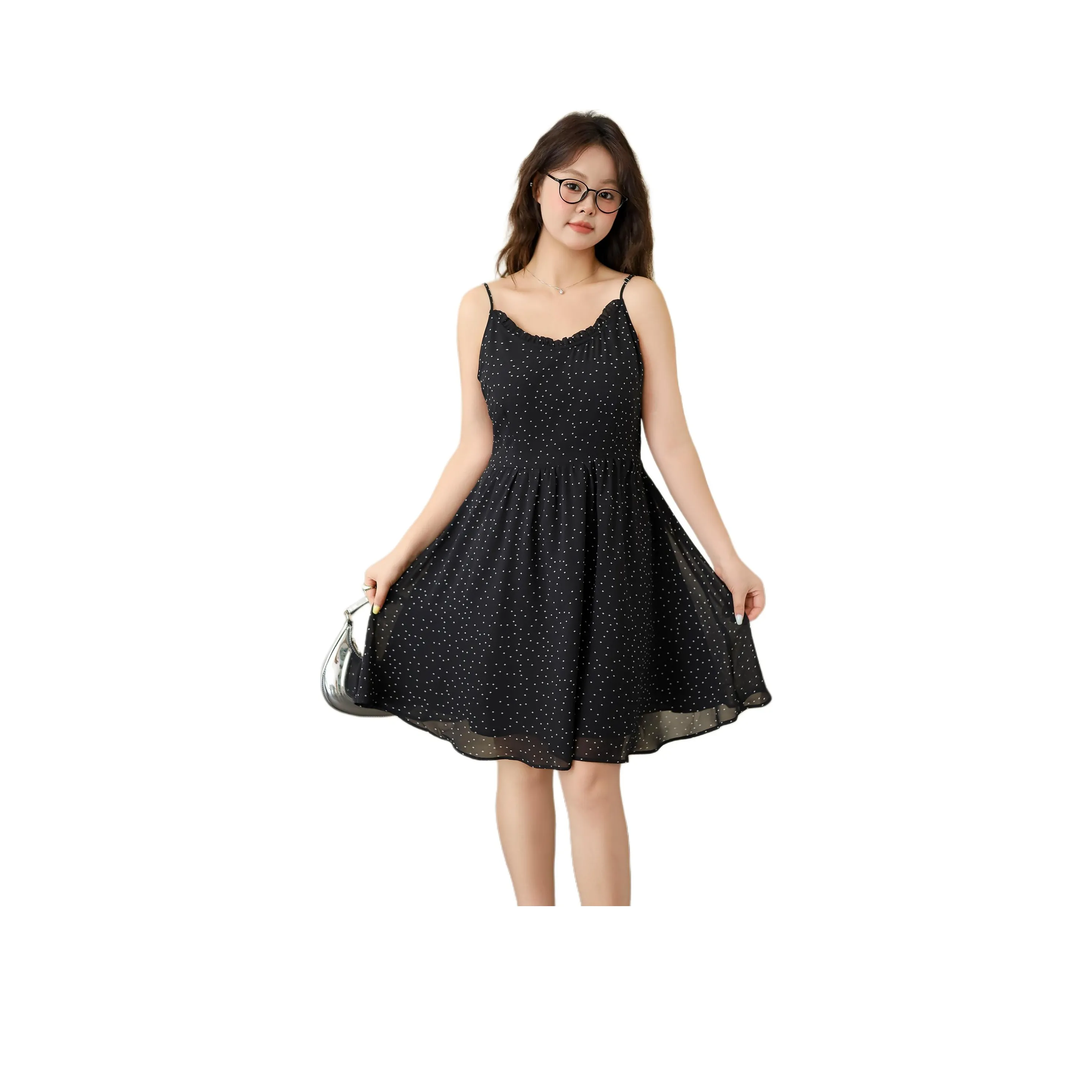 DAMABAIFENBAI Slip Dresses Women's Black