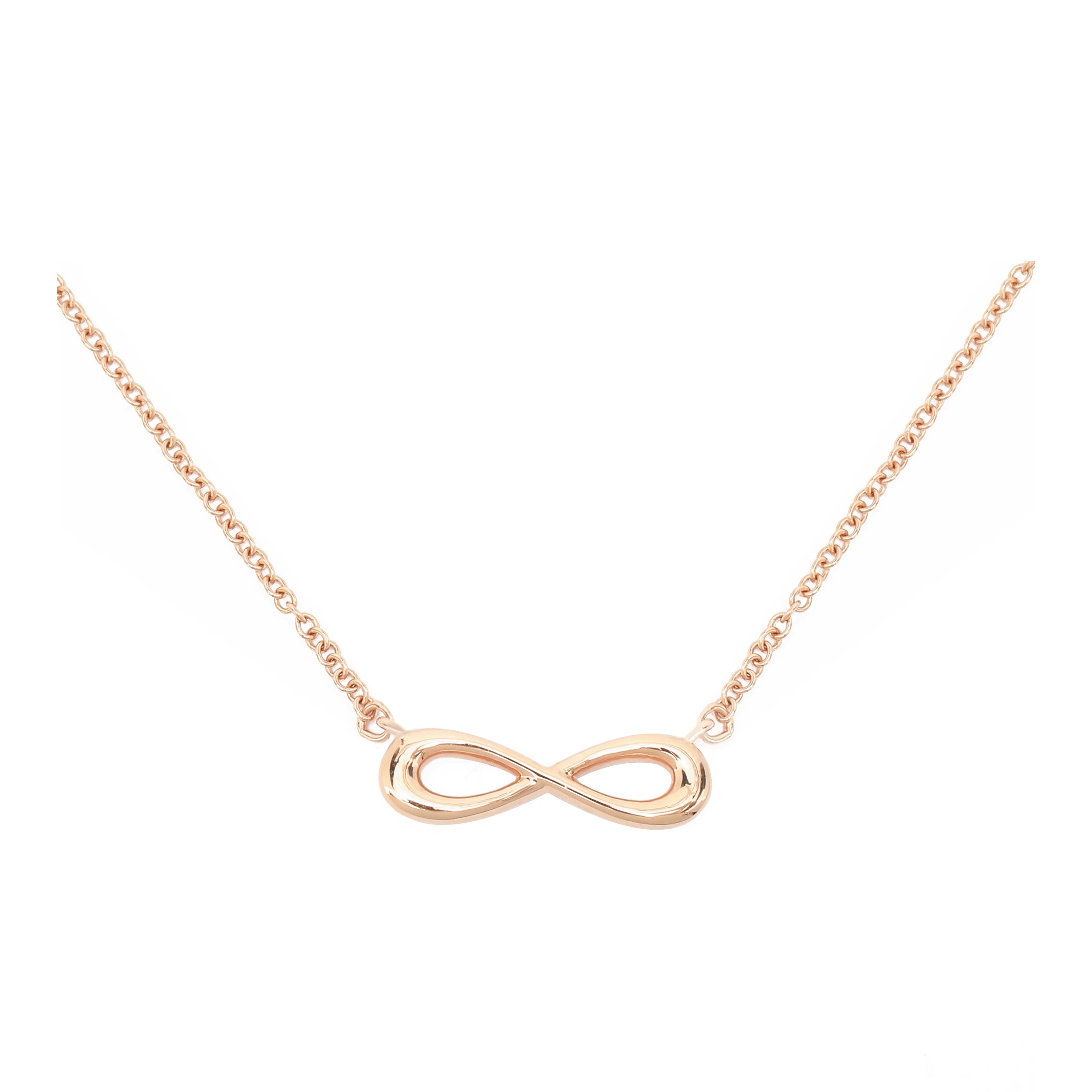 TIFFANY & CO. Infinity Series 18K Rose Gold Necklaces Women's