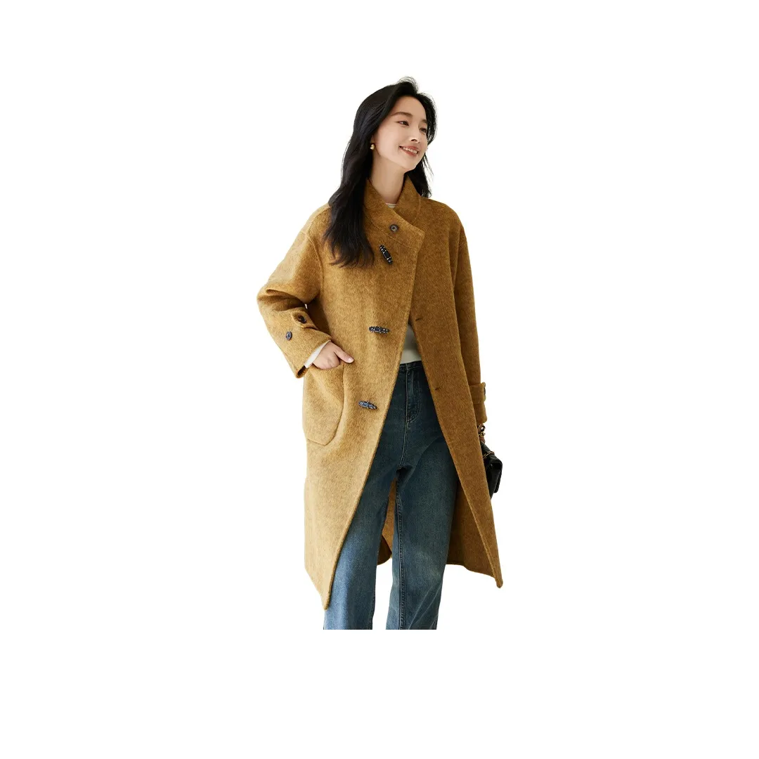 VICTORIA VERA Пальто Женское Желто-Коричневый