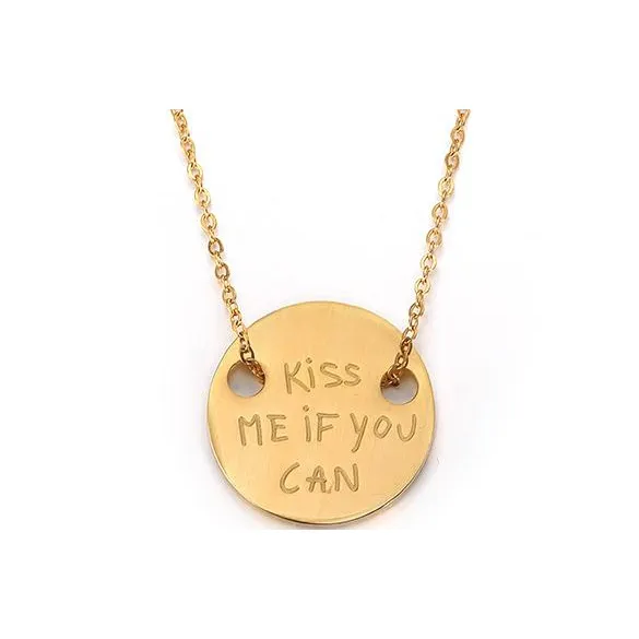 DWCP Титановые стальные ожерелья унисекс