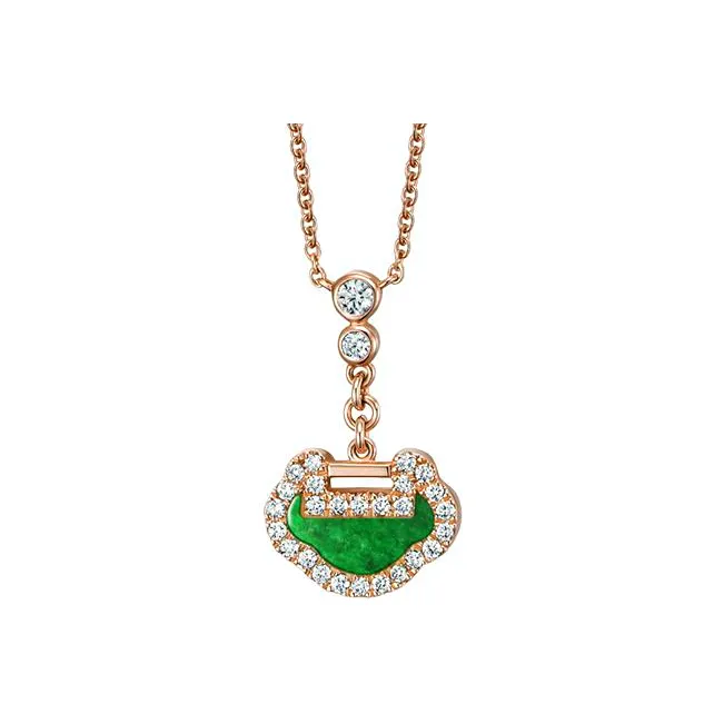 Qeelin Yu Yi 18K Rose Gold Necklaces Women's Rose Gold