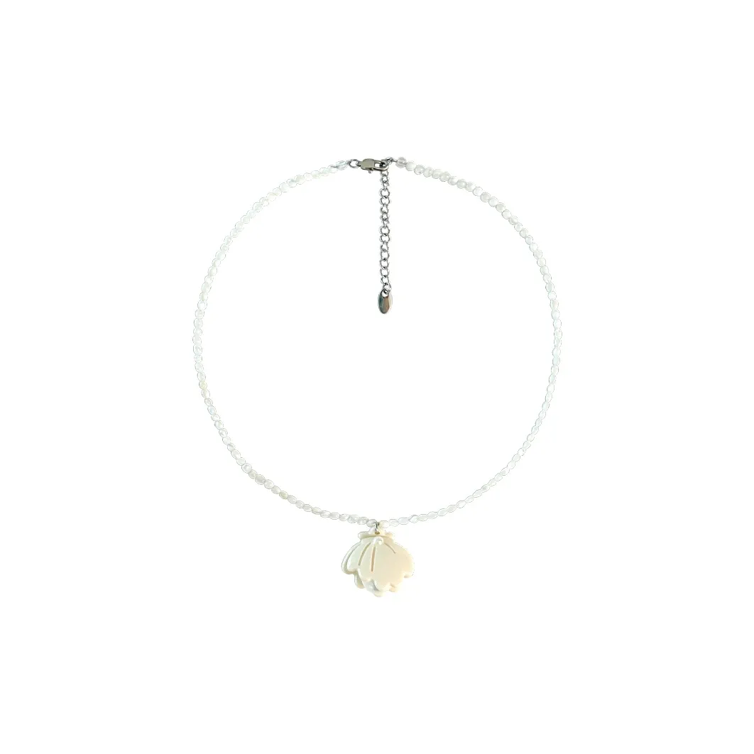 LIKIO Белый Lipped Оболочка Бусины Ожерелья Женские