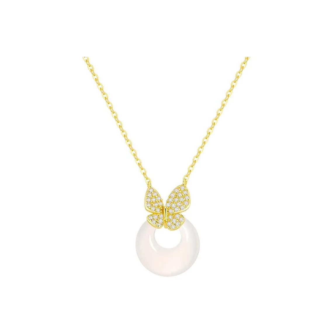 LAOYINFANG Серебряные ожерелья женские