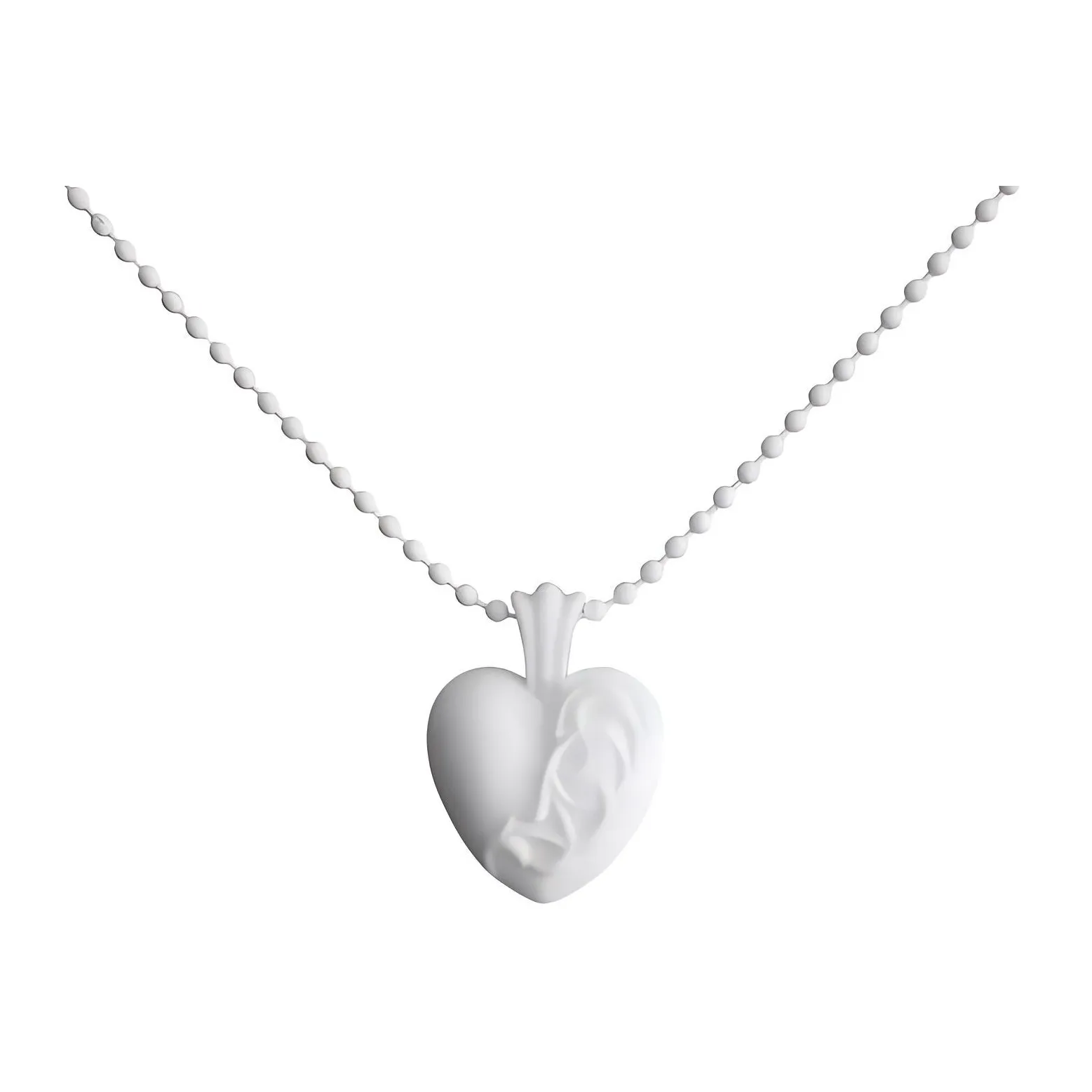 Chrome Hearts Plastic Necklaces Men White