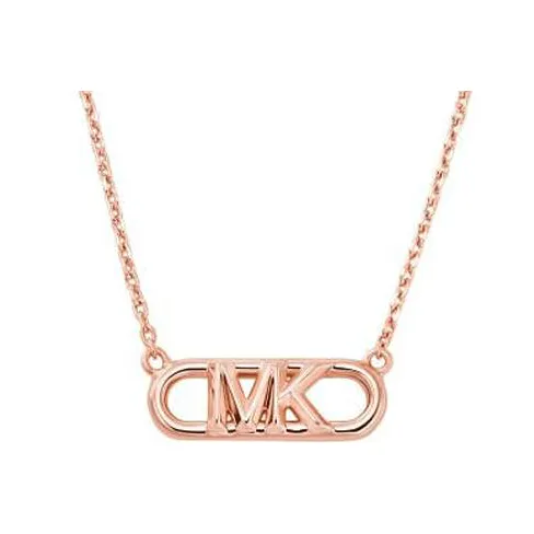 MICHAEL KORS Sterling Silver Necklaces Unisex Rose Gold