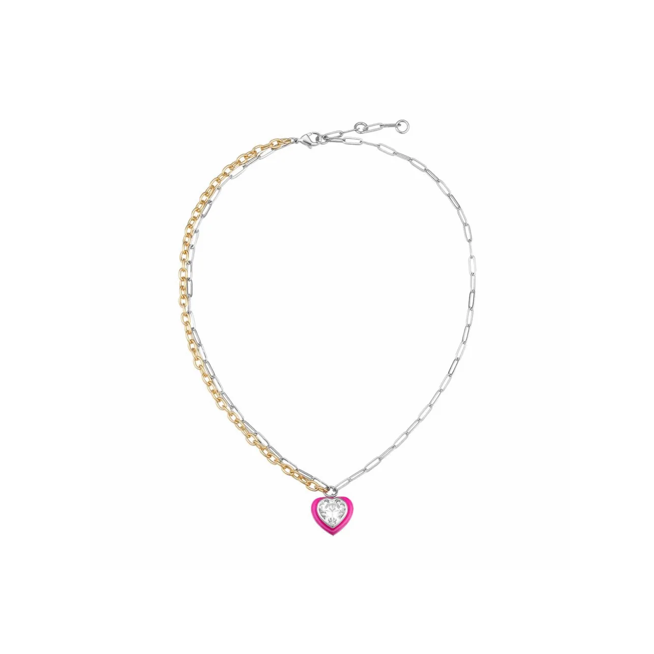 AHLOOPS 18К Золото Покрытие Медные Ожерелья Женские Красный