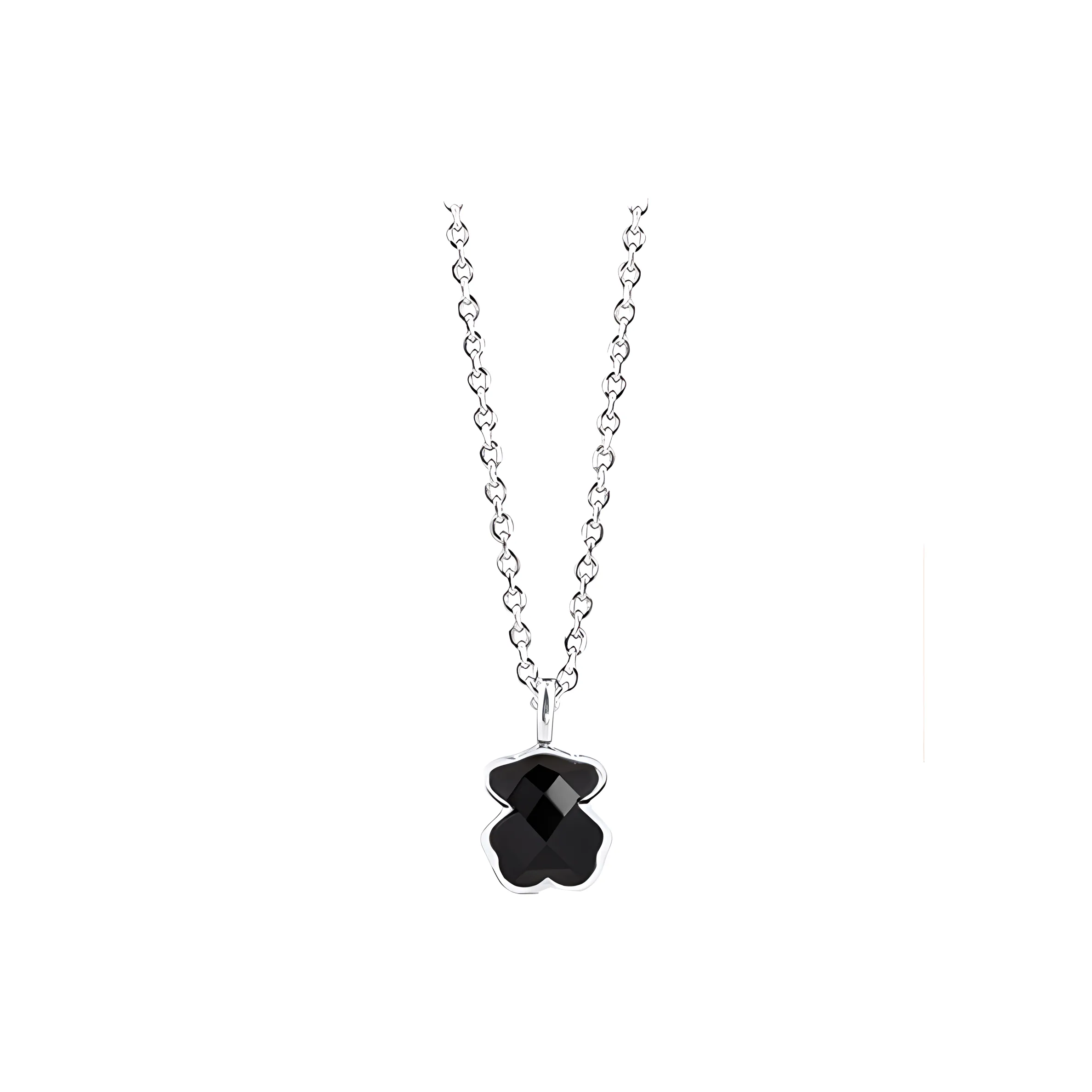 TAOSIXIONG ICON COLOR Black Agate Necklaces Women's