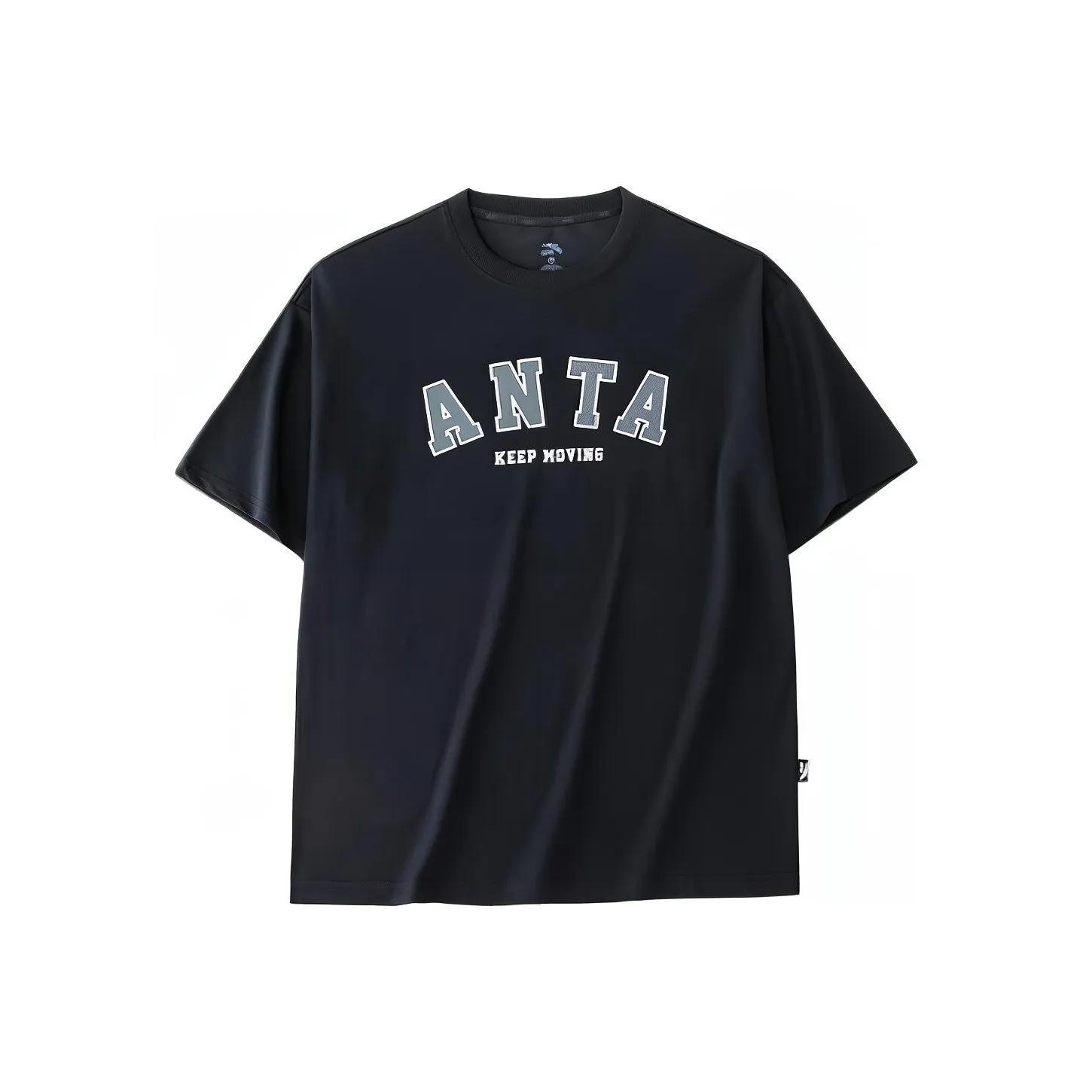 Anta Life Collection Drop Shoulder Sleeve T Shirt Men's Basic Black