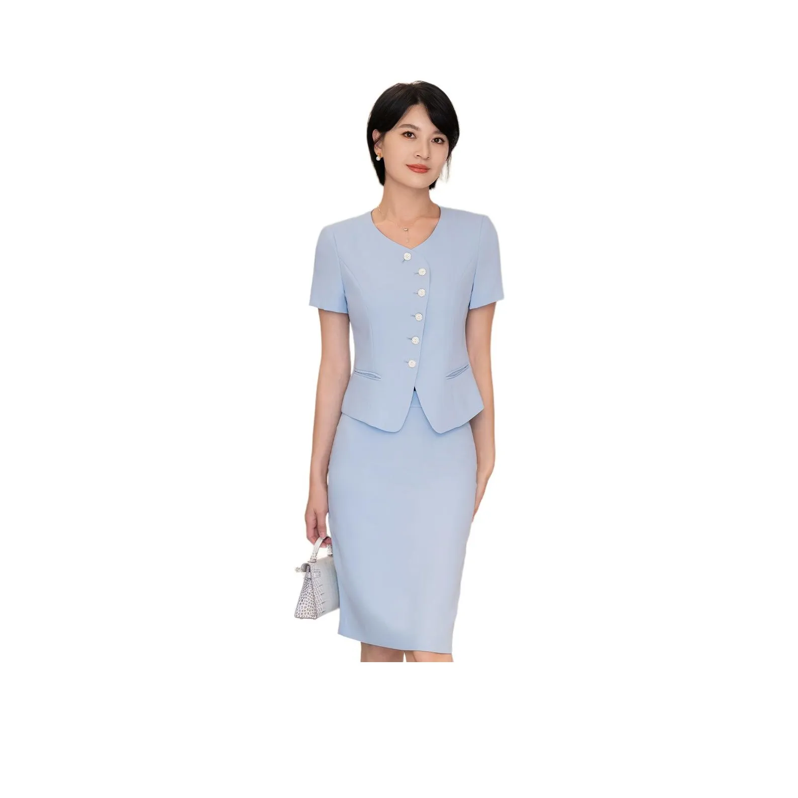 ONE SHALLOW Бизнес-костюм женский синий