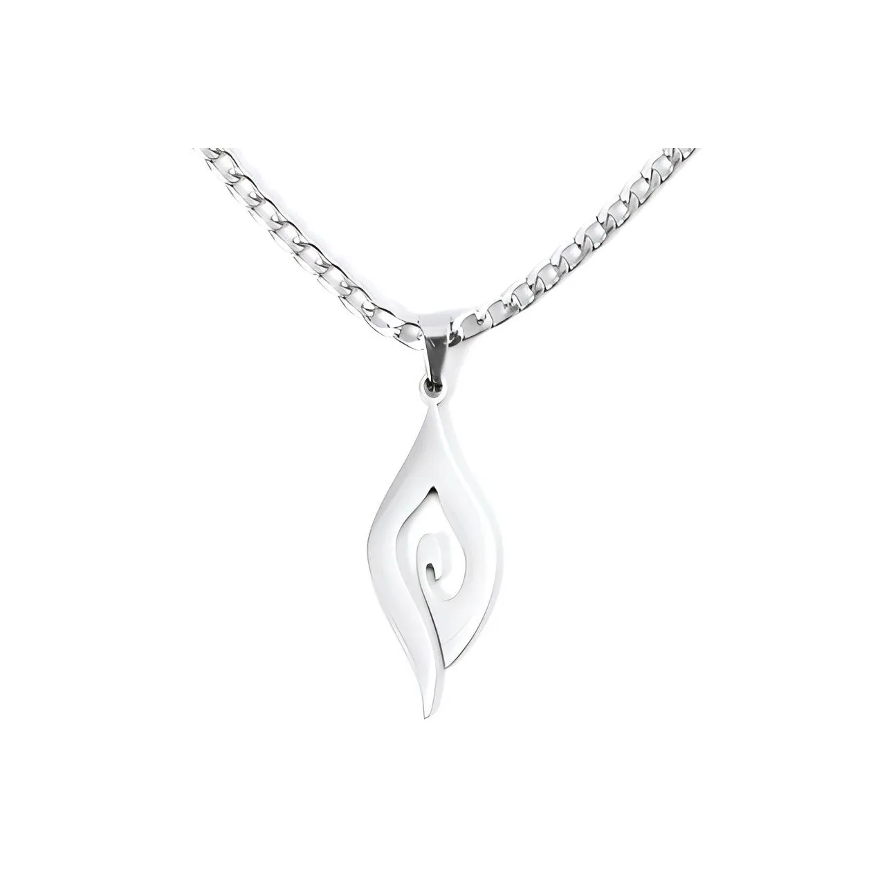 OWNREWARDS Титановая сталь Ожерелье Серебряное Унисекс