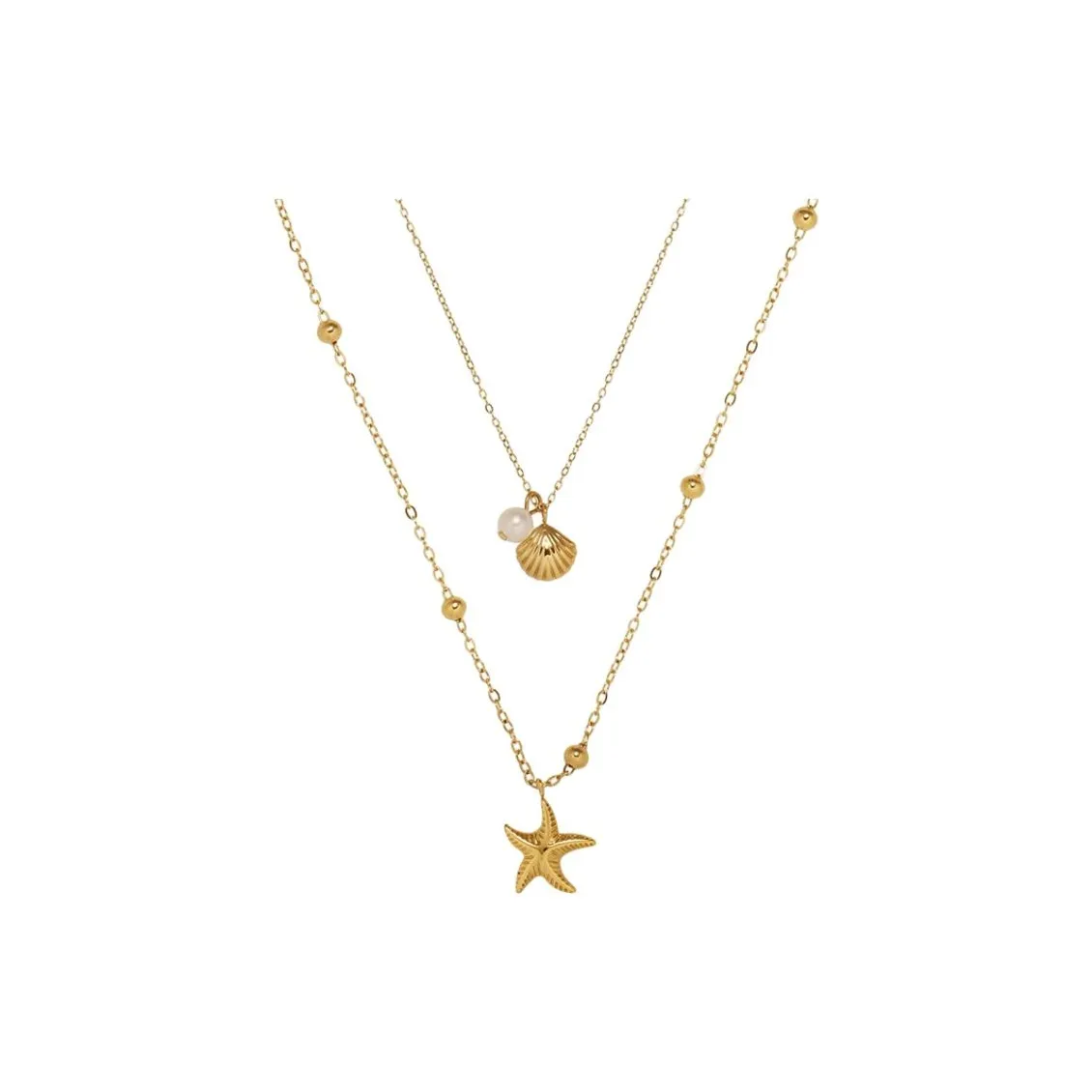 NATURALLYJOJO Титановые стальные ожерелья женские золотые