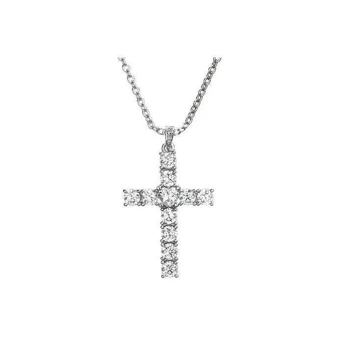 CHIARA FERRAGNI Zircon, Rhinestones, 18K Gold Plating Italian Luxury Necklaces Unisex Silver/Gold