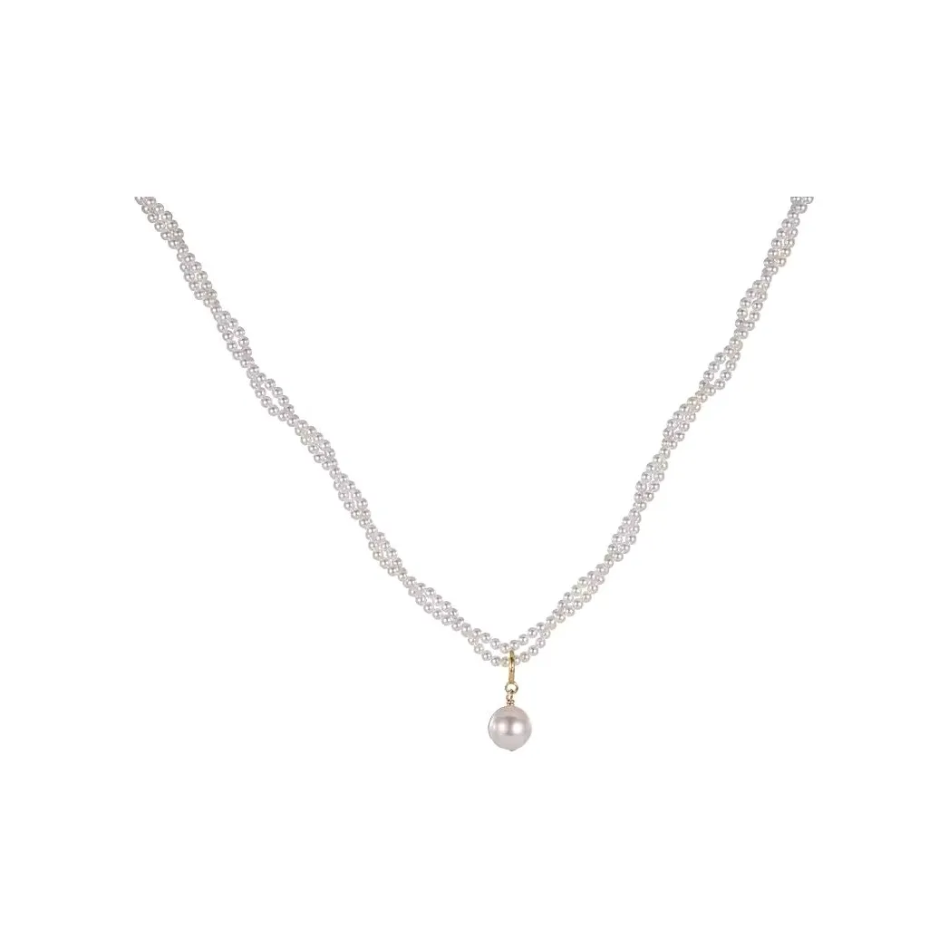 NATURALLYJOJO Искусственная жемчужина Ожерелья Женские Белый Золотой