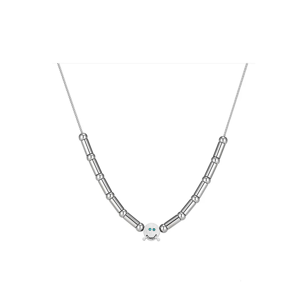 FOREVER MELODY Титановые стальные ожерелья мужские серебряные