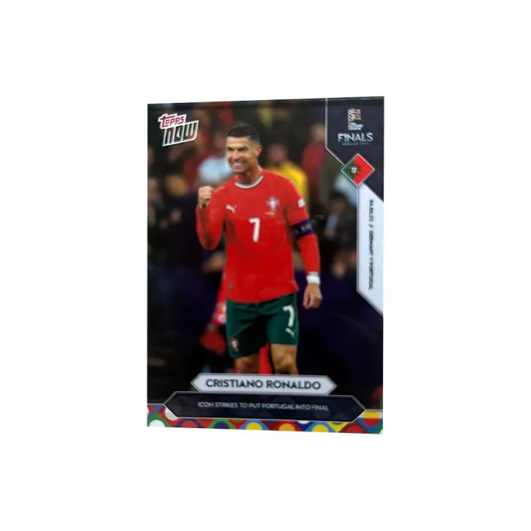 Topps NOW UEFA Nations League Champion Portugal CRISTIANO RONALDO Классическая сувенирная карта Спортивные карты 1 шт