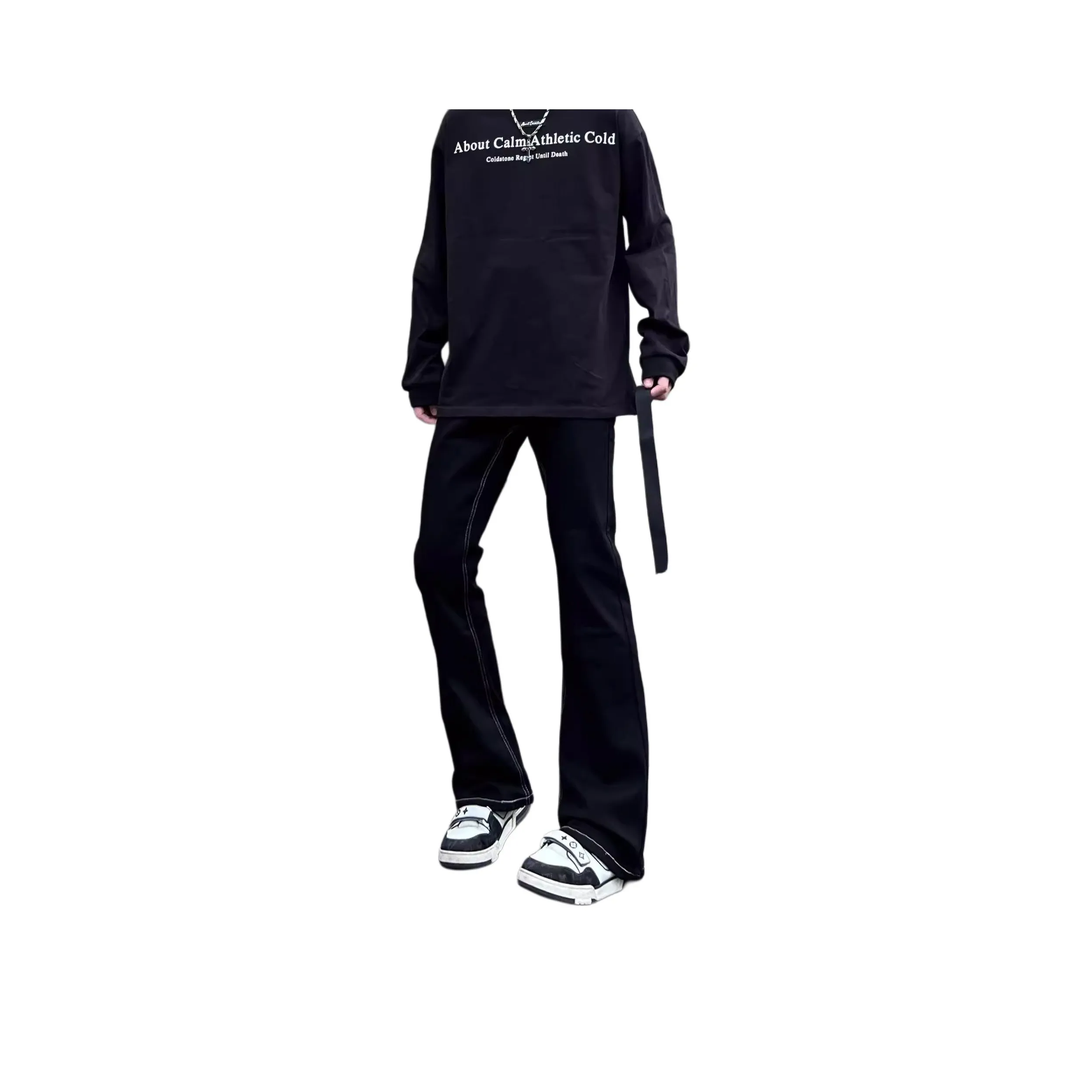 THE AIER Черные Унисекс Джинсы