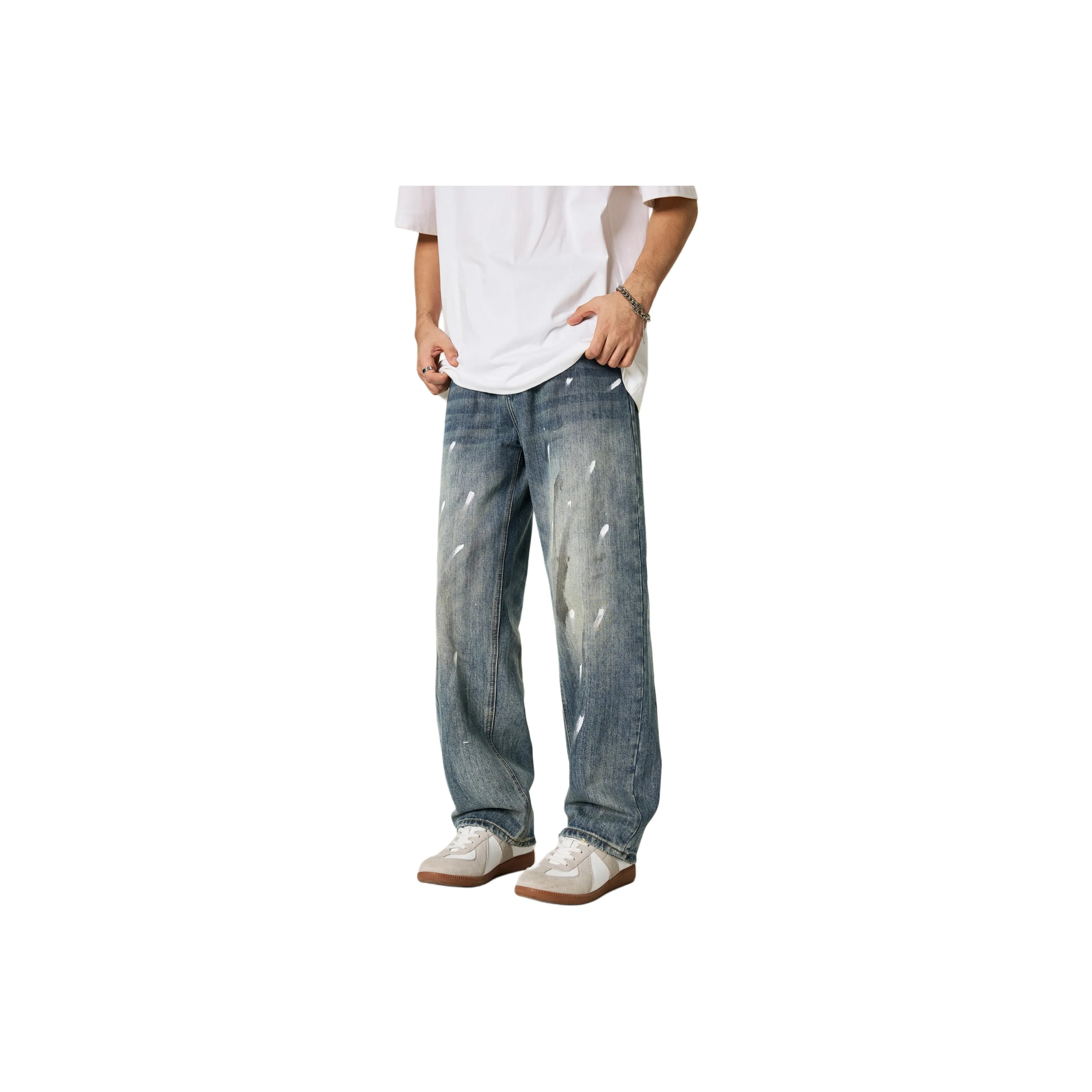 MISS FLY Синий Унисекс Джинсы