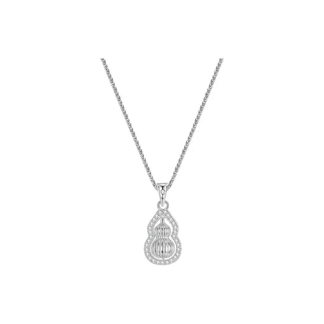 Heart Grass 999 Fine Silver Sterling Silver Necklaces Women's