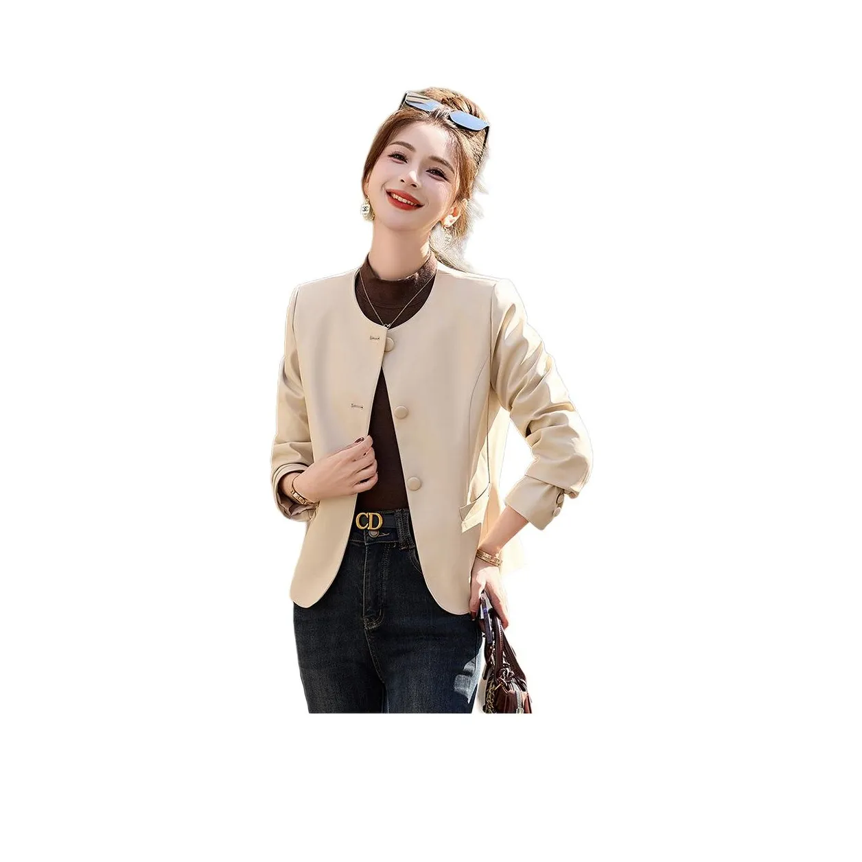 PIERRE CARDIN Cropped Coat Women's