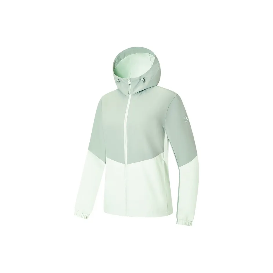 XTEP Variety Тренировки Коллекция Тренчкот Женские Мятный Синий Зеленый Misty Серый