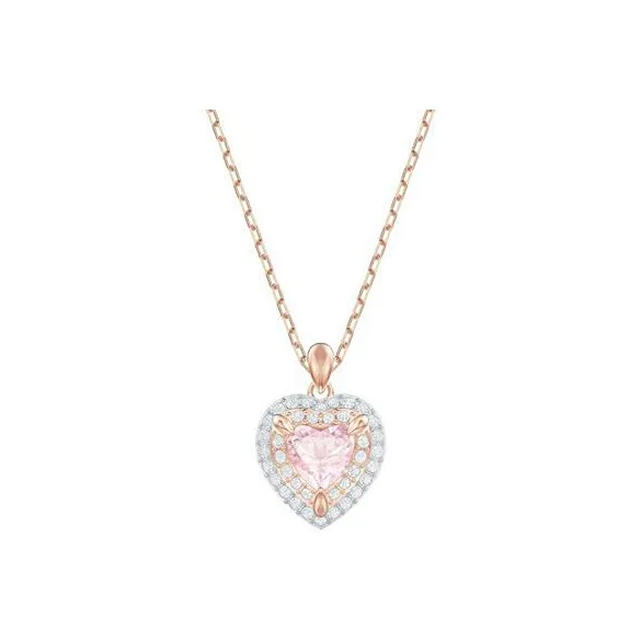 Swarovski ONE Artificial Crystal Necklaces Women's Pink