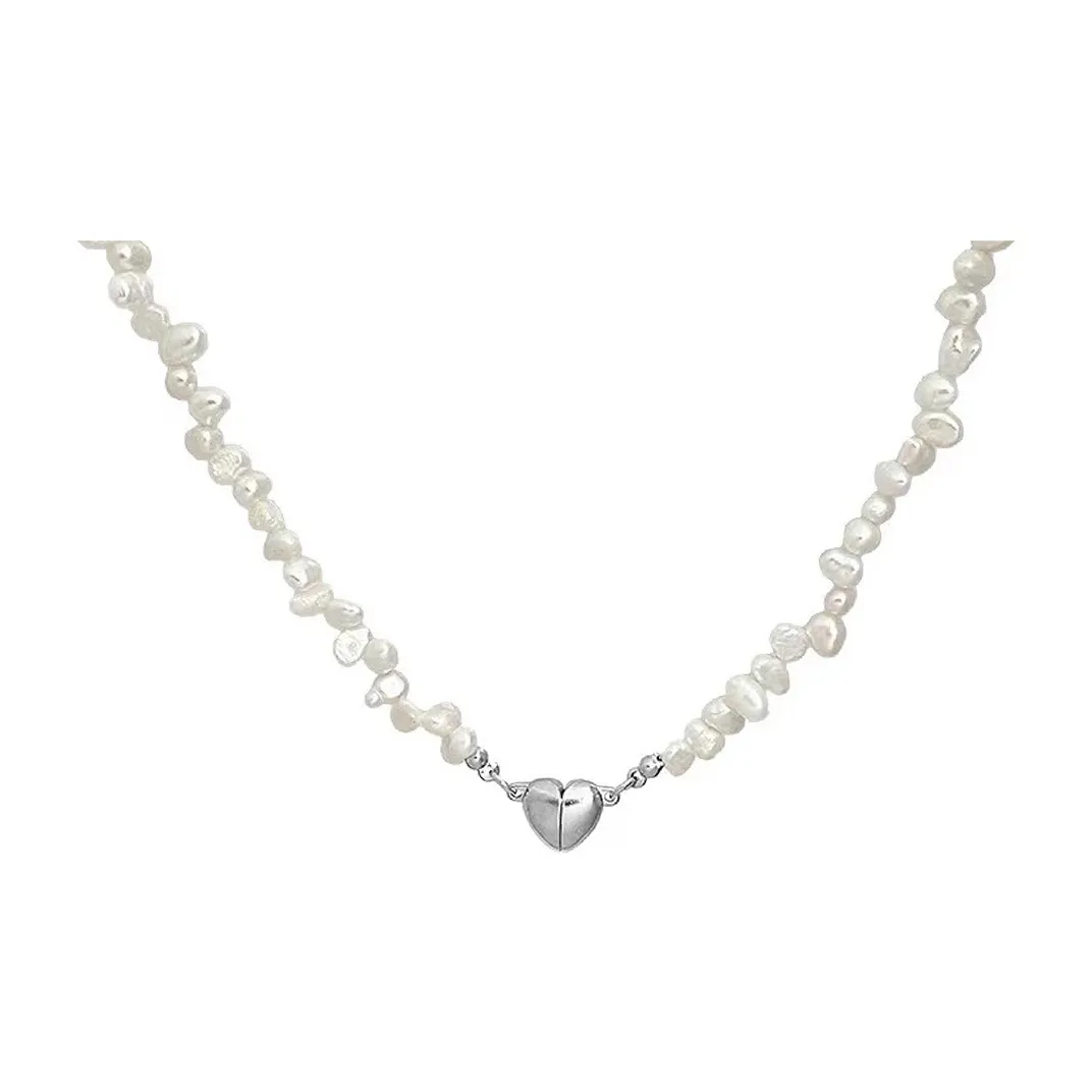 CARAT'S DIARY Серебряный самородок Стиль Барокко Искусственная жемчужина Цепочка на ключицу Женские