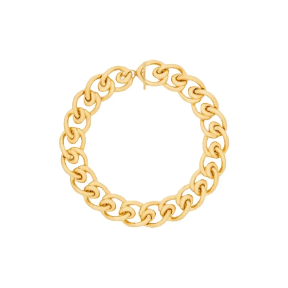SAINT LAURENT Brass Necklaces Women's Gold