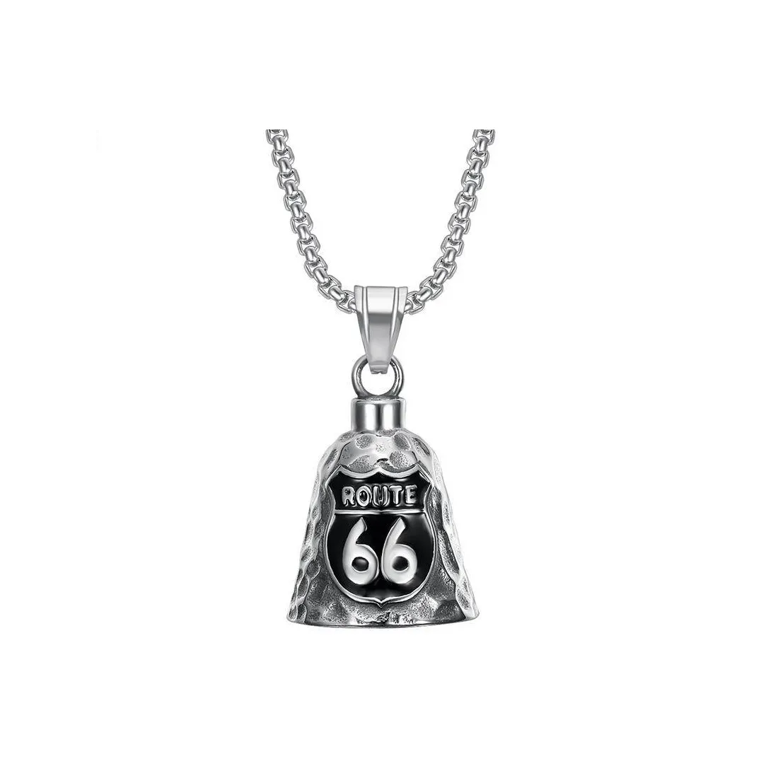 66ROUTE 66 Титановые стальные ожерелья унисекс