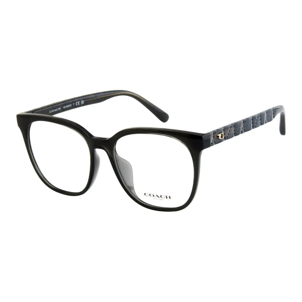 COACH Ацетат Квадратные Оправы для Очков Женские Черные