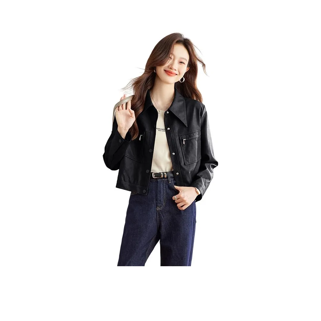 La Chapelle кожаная куртка женская