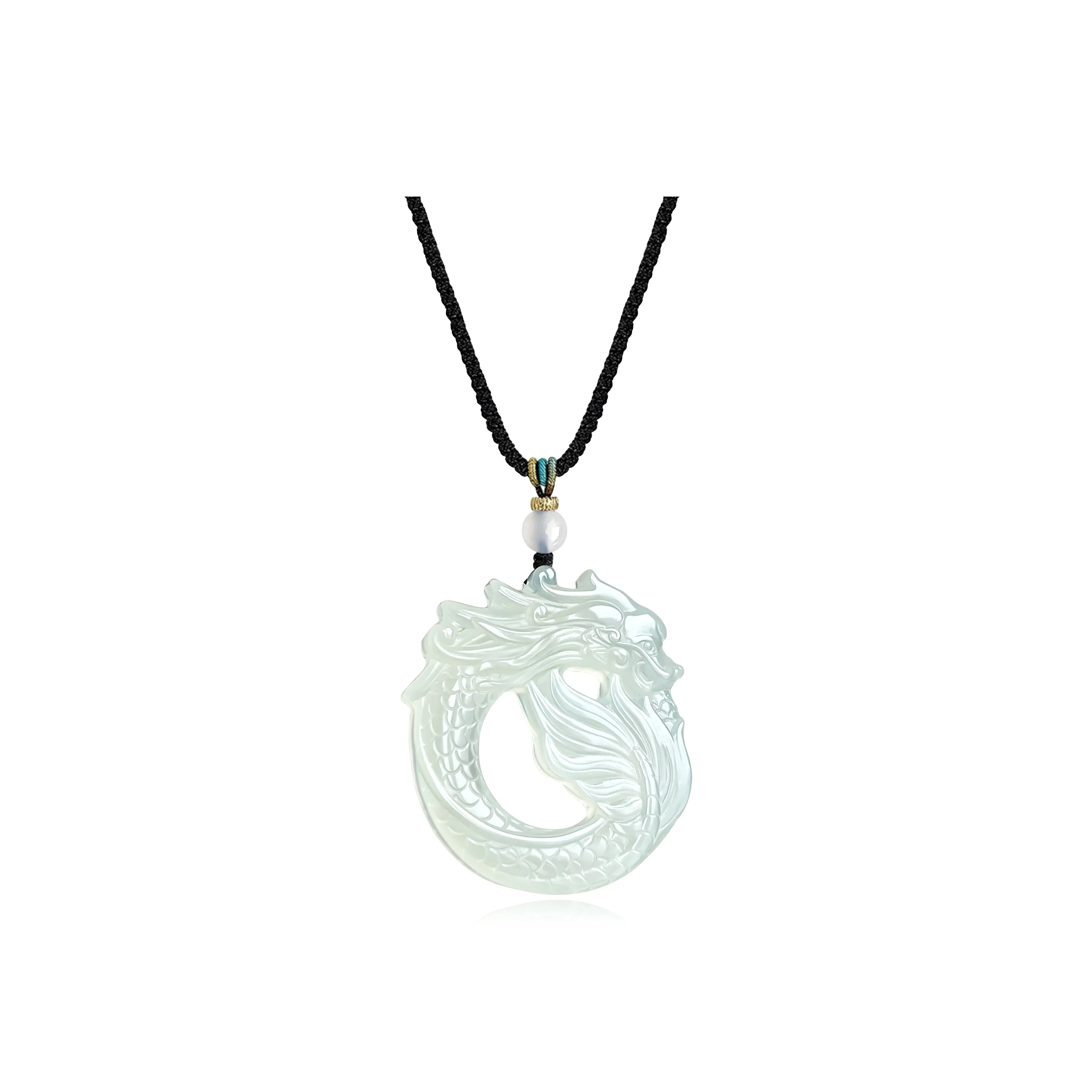 Tang Zhi Serpentine Jade Necklaces Unisex