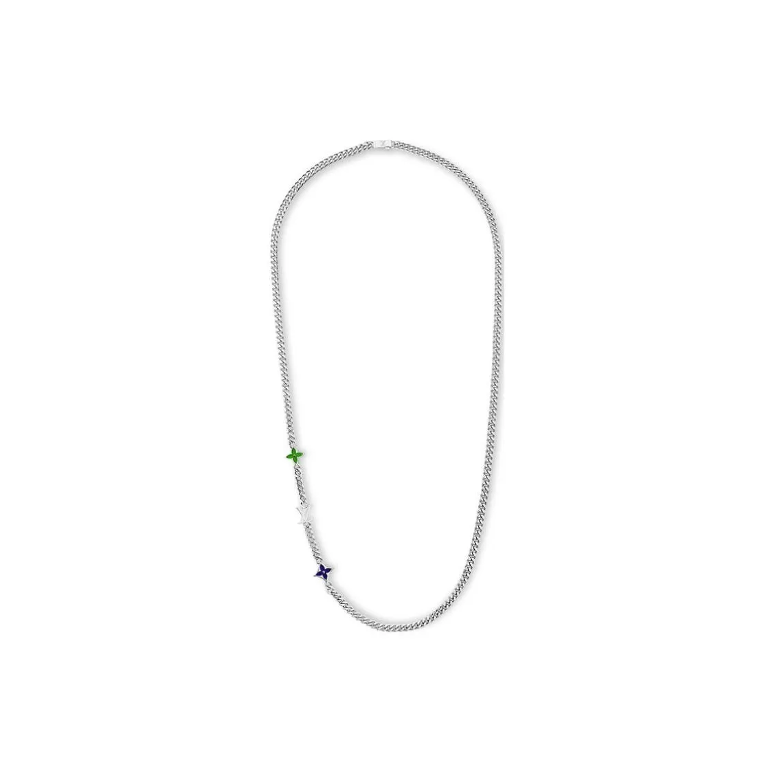 LOUIS VUITTON M01951 Monogram Row Necklace