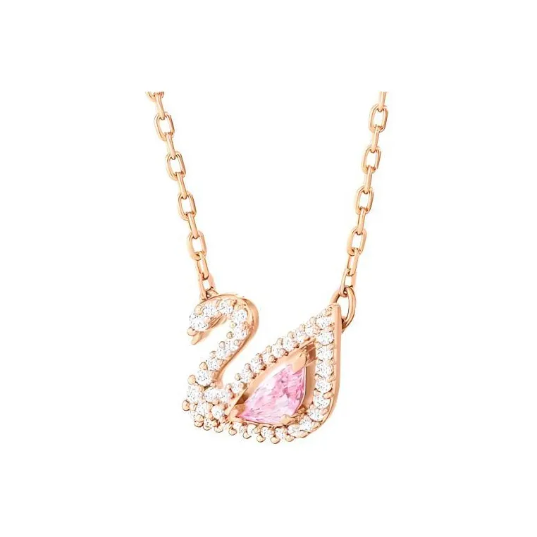 Swarovski Faux Crystal Necklaces Women's Rose Gold Tone Plated