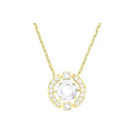 Swarovski Crystal Necklaces Women's White & Gold Plated Chain