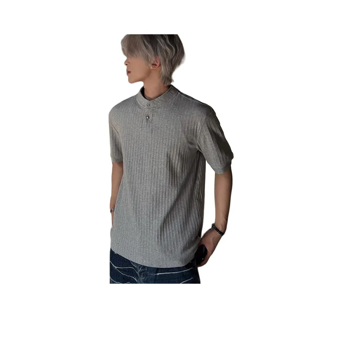 DARK HORSE Премиум Фитинг Чистый Форма Тяжелый Половина Рукавов Рубашка Унисекс