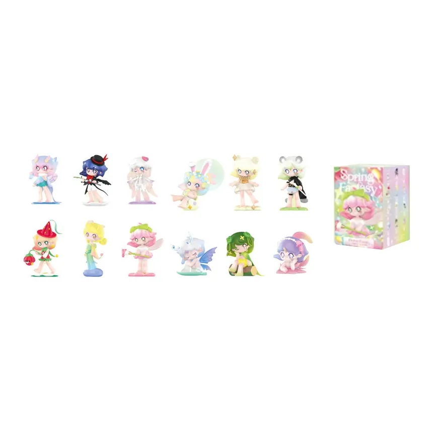 POP MART Azura Spring Fantasy Collection Слепые коробки Один Mystery Коробка Целая коробка 12 шт