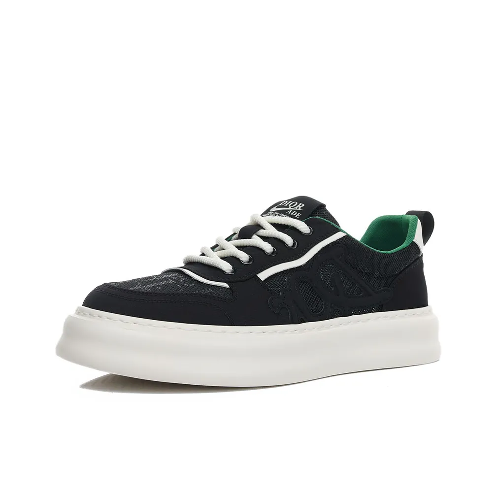 SENJIALUO Устойчивый к истиранию Дышащий Поддерживающий Легкий Низкий верх Скейтборд Кроссовки Мужские Черные