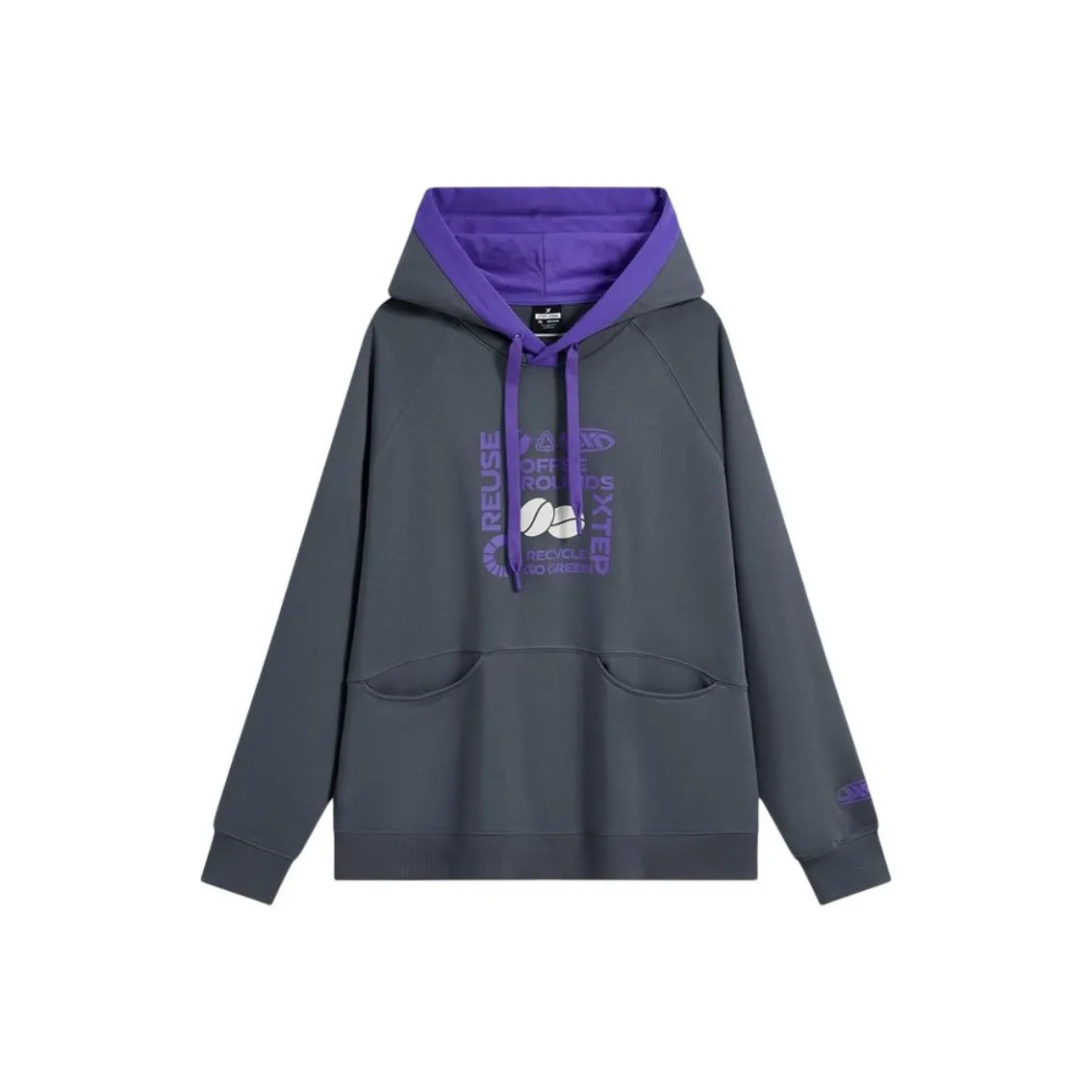 XTEP x WANGHEDI,LIANMINGKUAN Sweatshirt Unisex Frost Gray