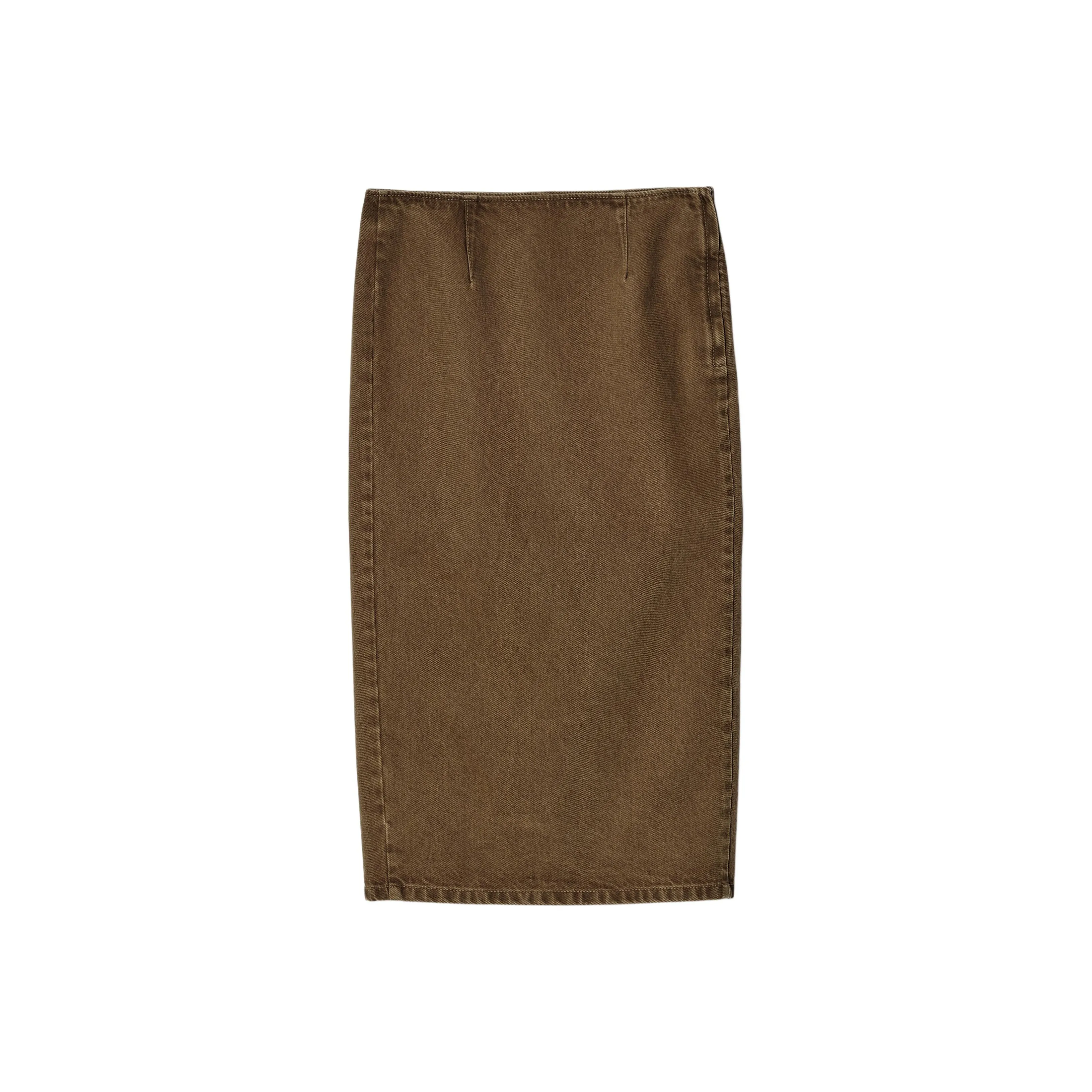COS Коричневые женские джинсовые длинные юбки