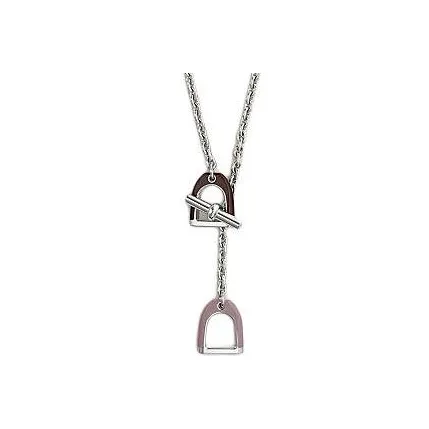 HERMES Metal, Palladium Plated Necklaces Men's Silver