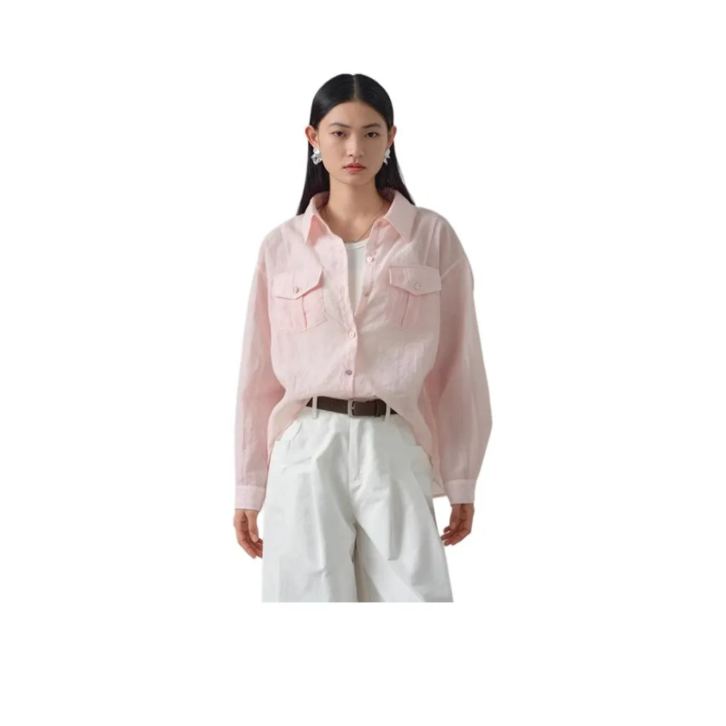 AYILIAN Рубашка Женская Цвет Морская Раковина Розовый