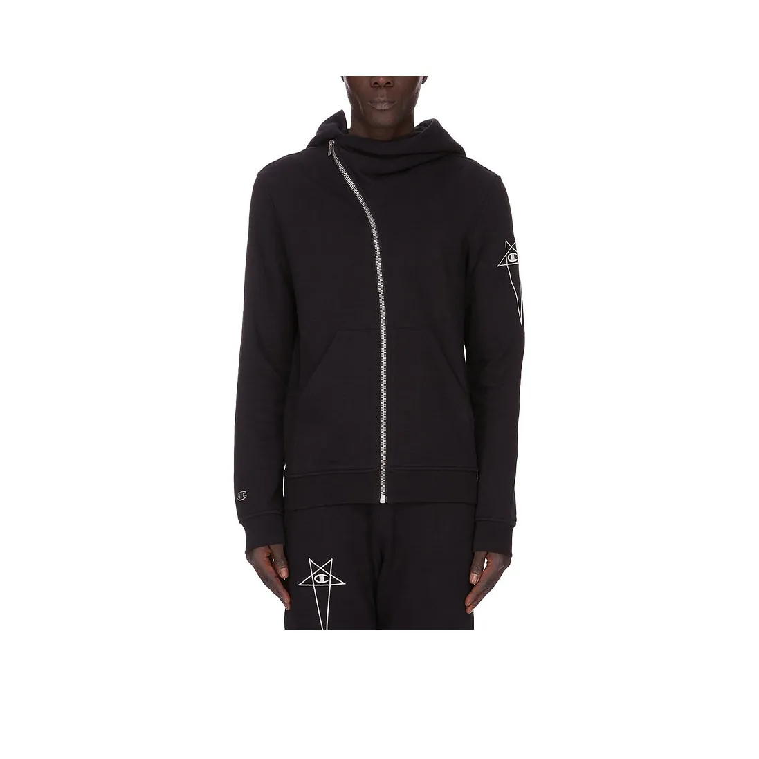 RICK OWENS X Champion Mountain Zipped Hoodie