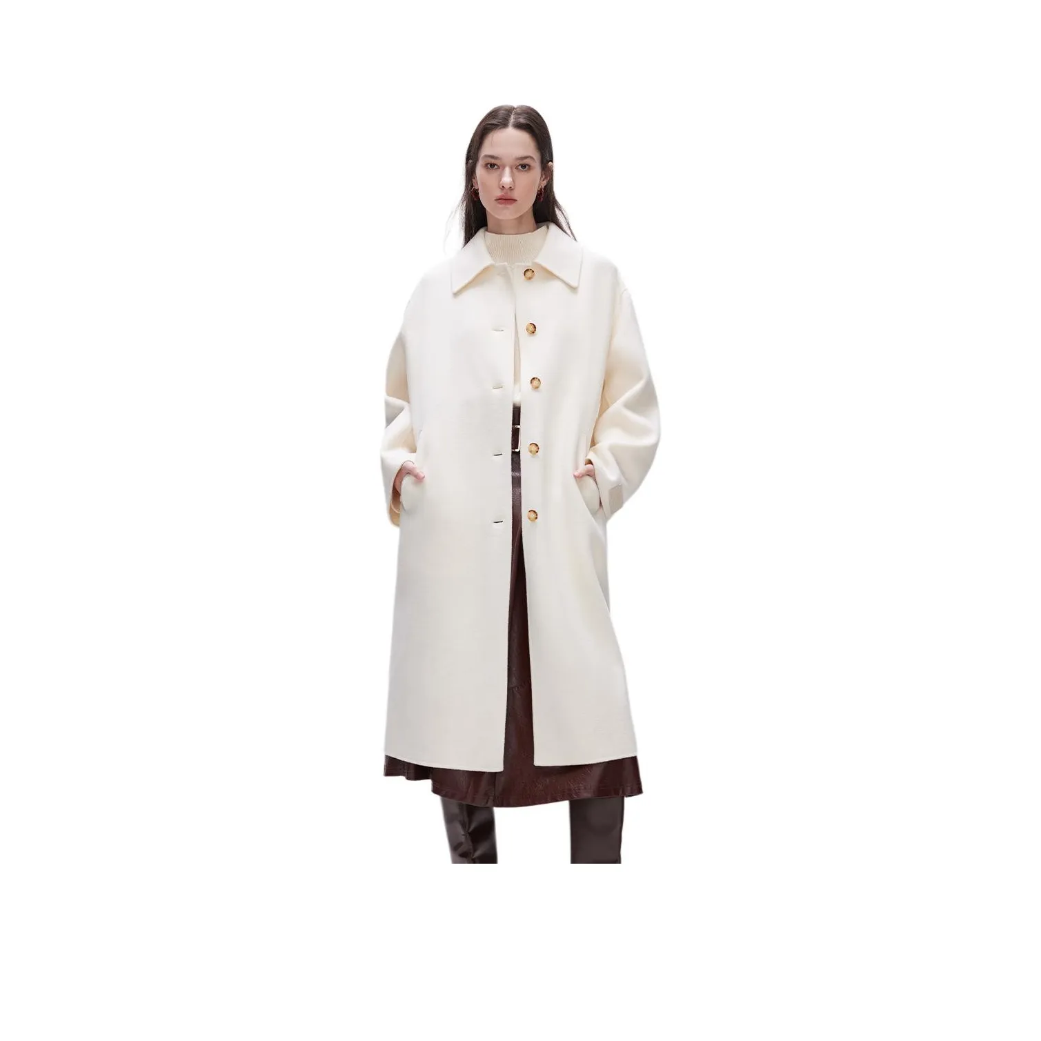 ONLY Coats Women's A43 Cream White