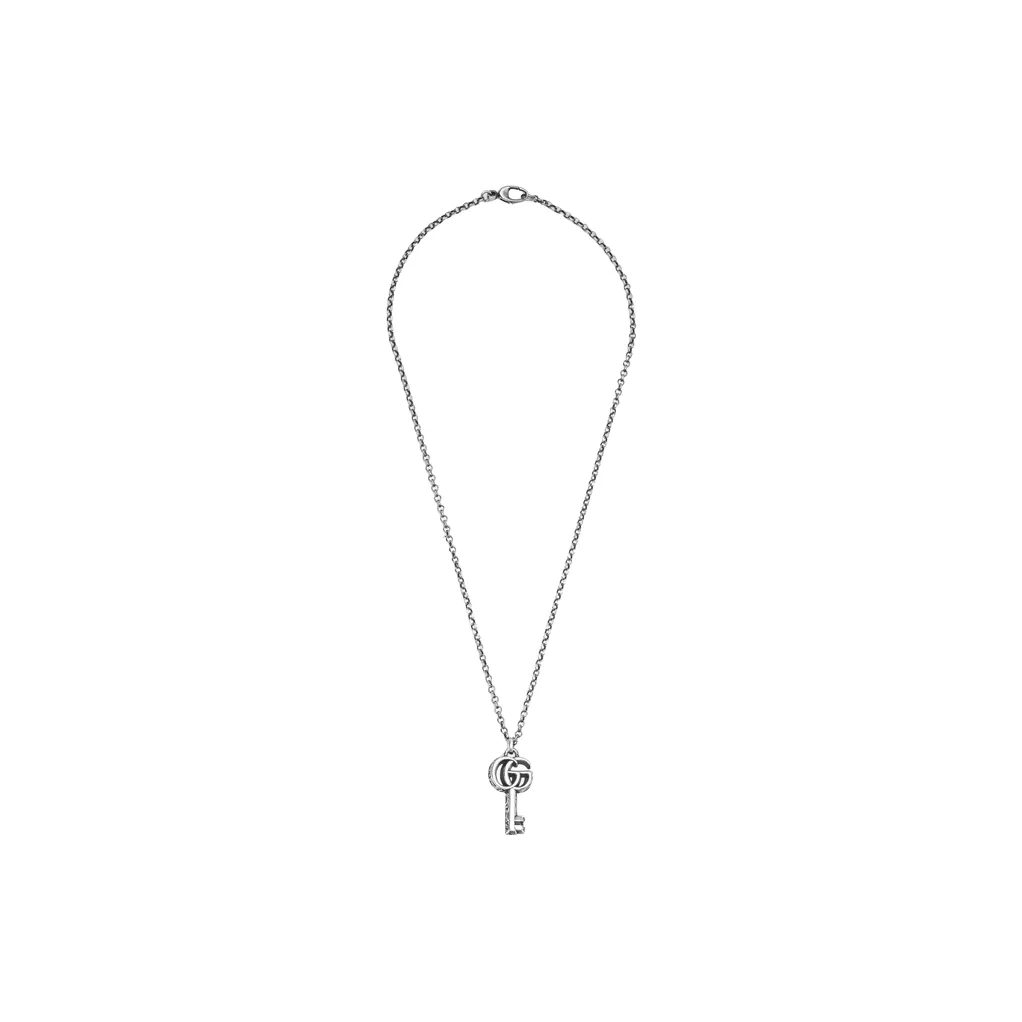 GUCCI Unisex Classic Double G Key Necklace