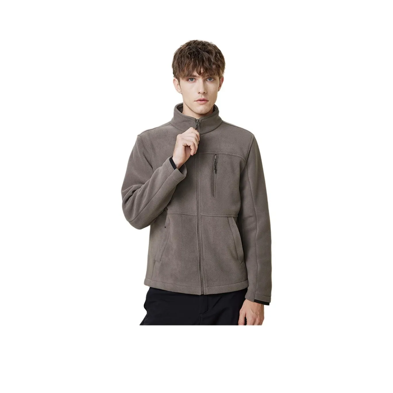 Red Bean Бархат Feel Пальто Мужской CAMEL