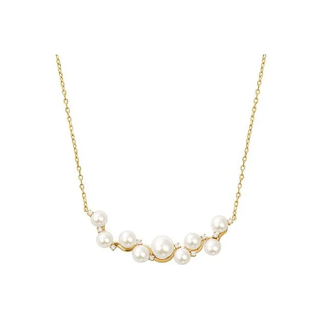 Amber Lollipop Clear Dew Collection Freshwater Pearl Necklaces Women's