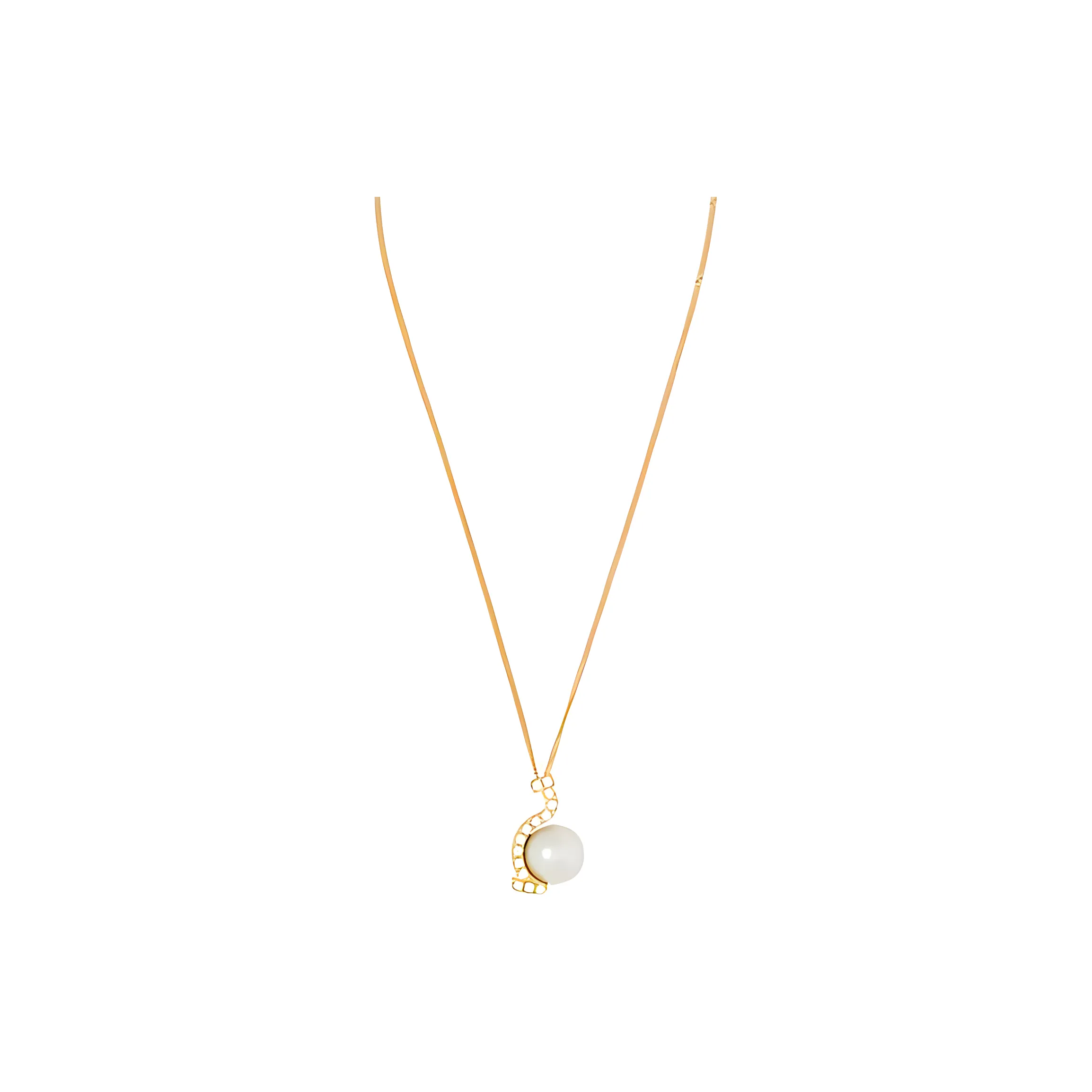 Ferragamo Pearl Pendant Necklace