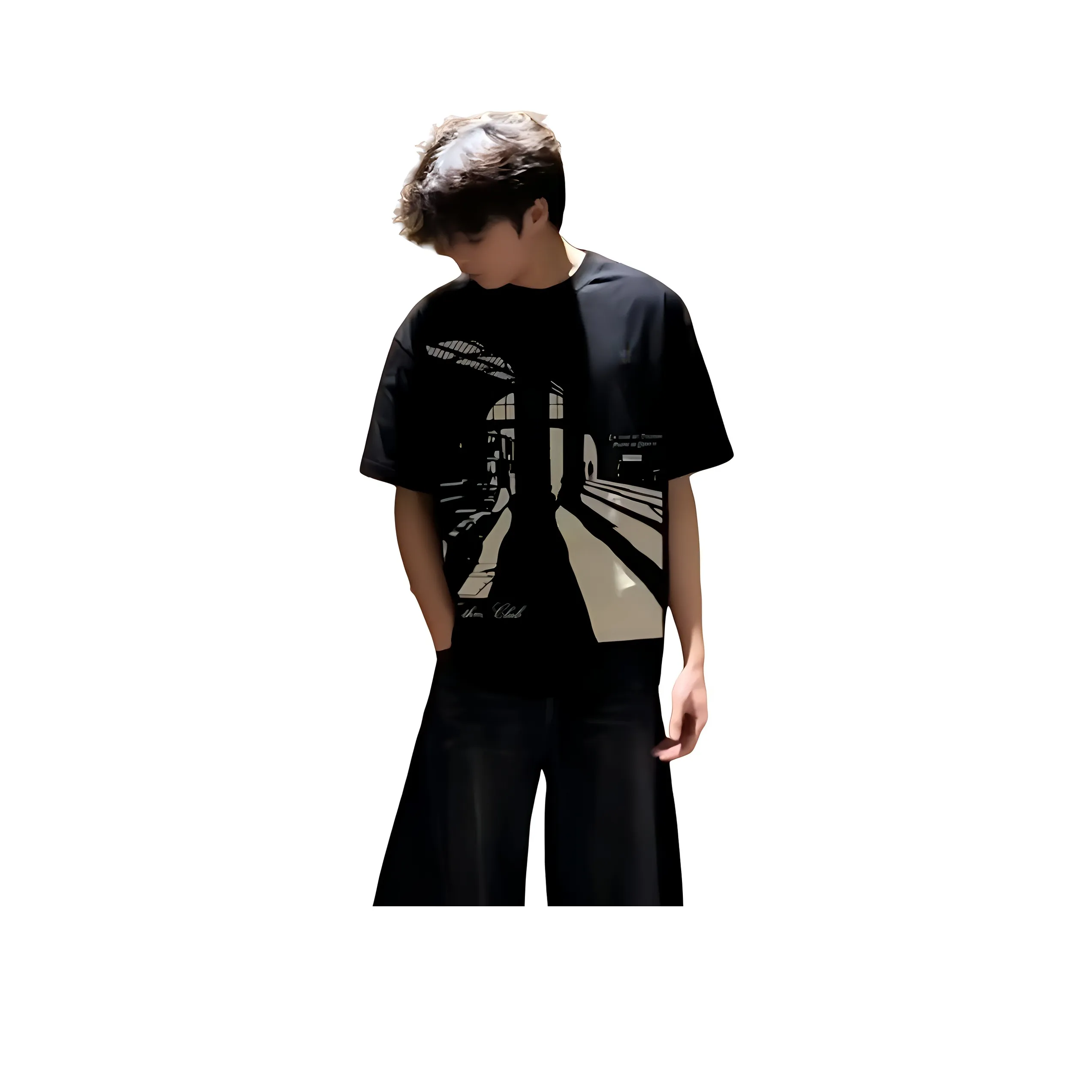 ULTRA QUATTRO Черная унисекс футболка T