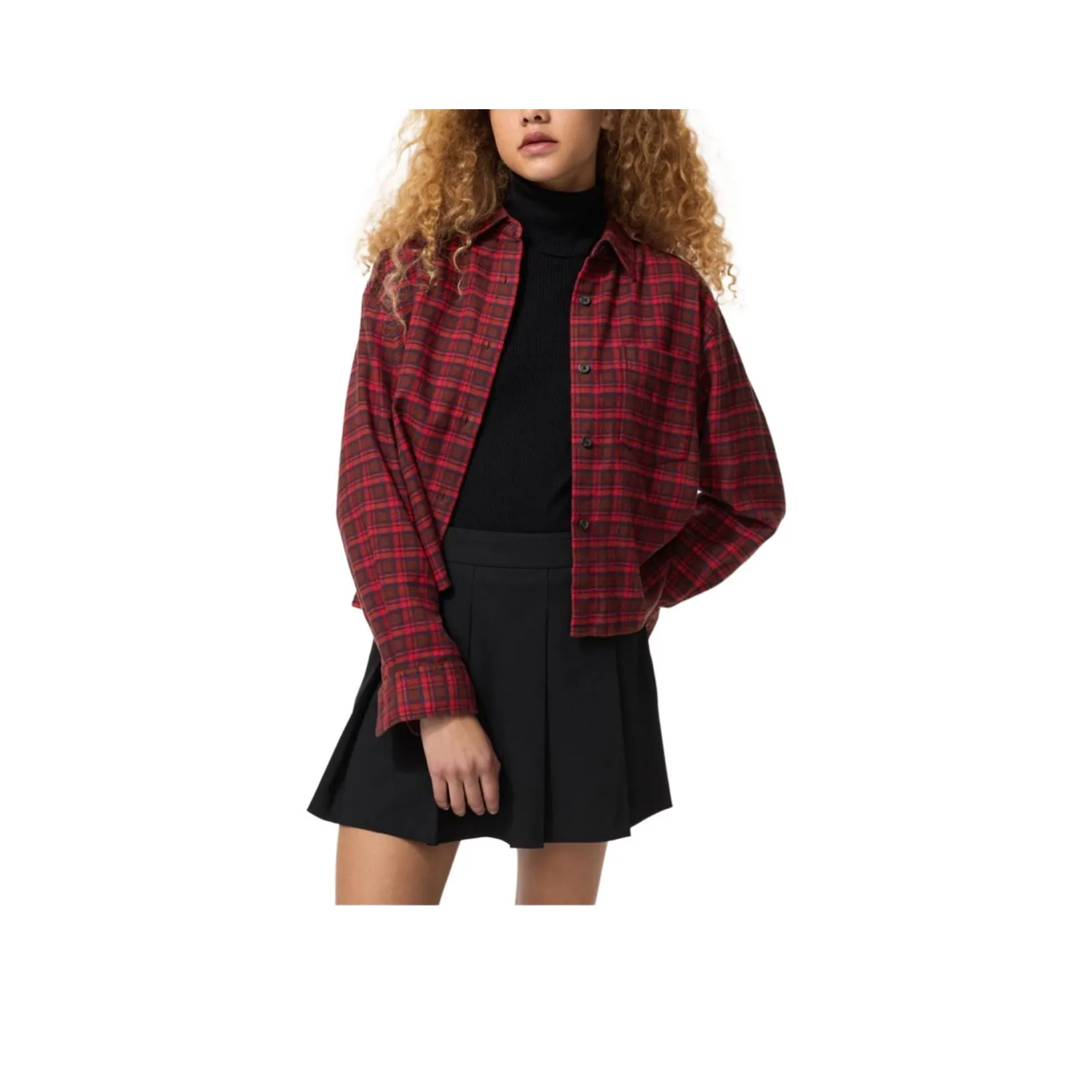 UNIQLO Кораллово-красные Женские Рубашки