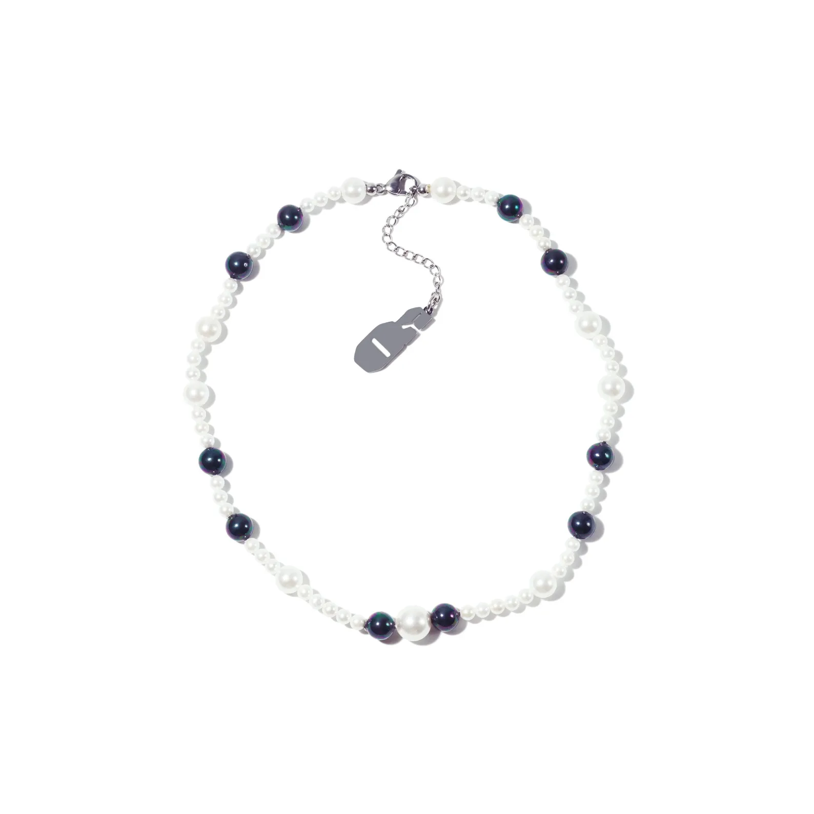 Get'em ON Черный Жемчужная раковина Белая раковина Жемчужные ожерелья Унисекс